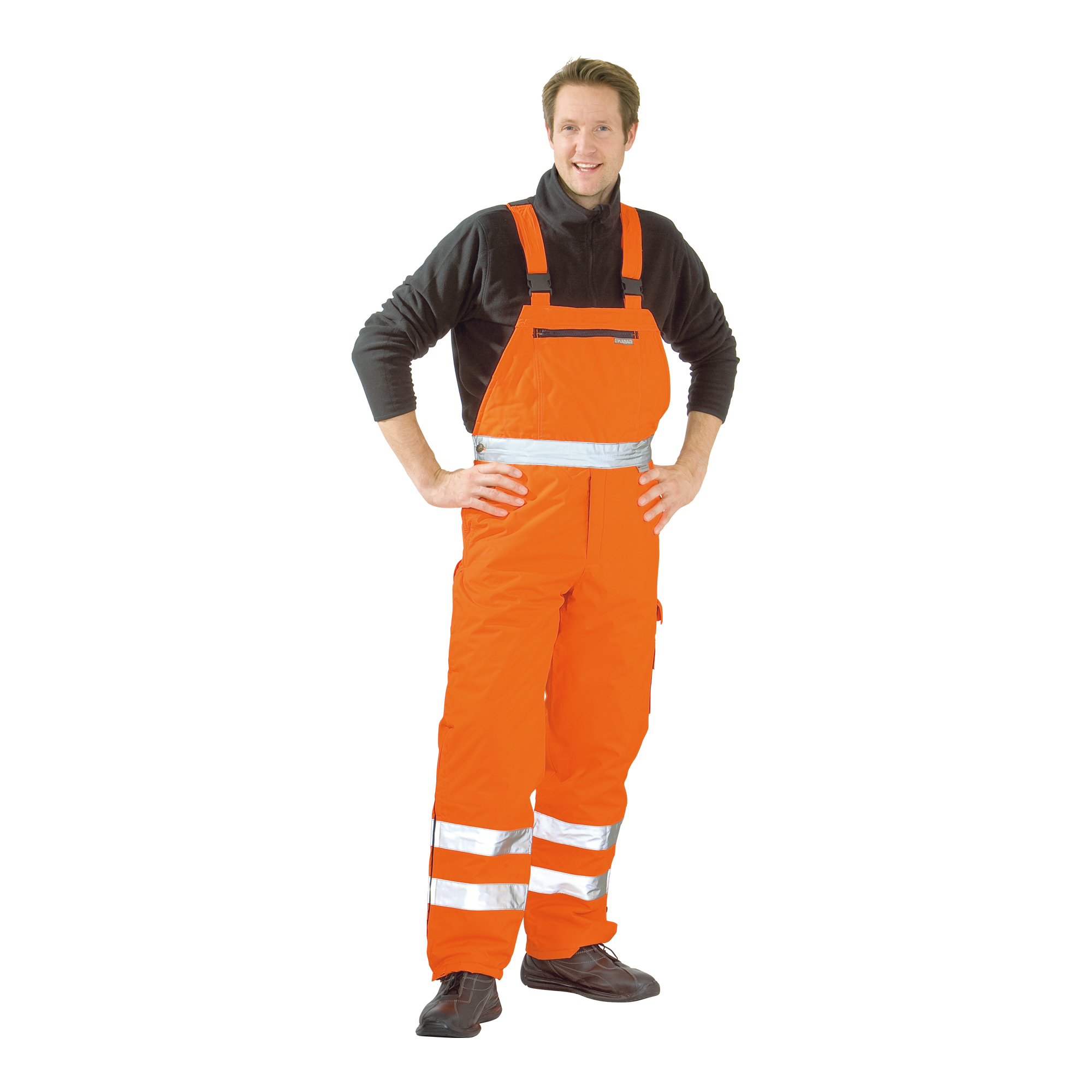 Warnschutz Winter Latzhose Uni Orange Security Work